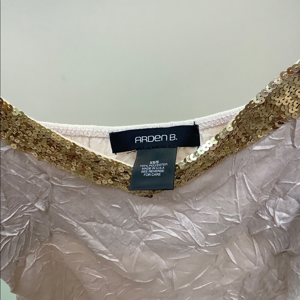 Arden B Sequin Camisole Tank Top - Picture 3 of 5